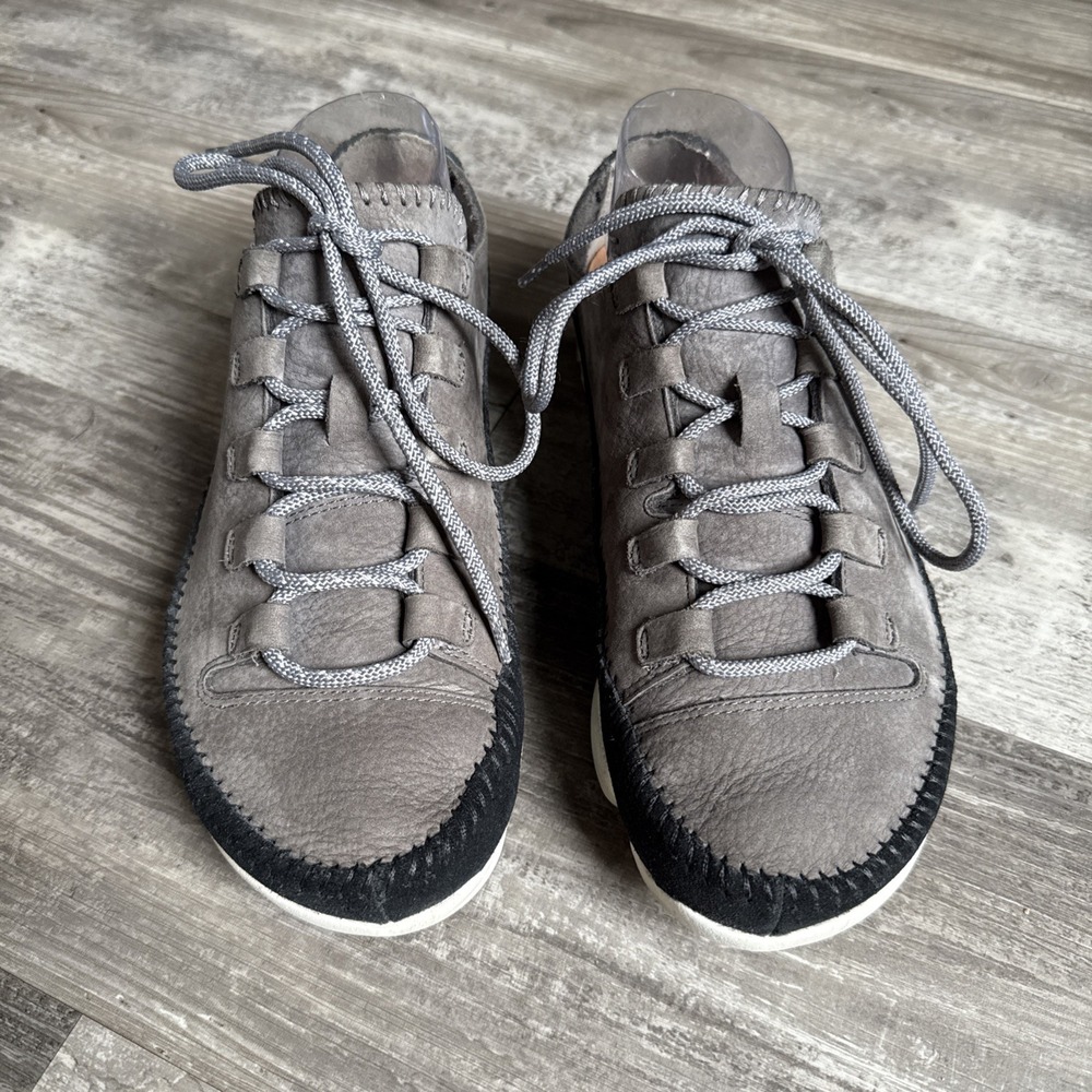 Clarks Men's Original's Trigenic Flex 2 Grey /Black Nubuck Shoes Size US 7.5